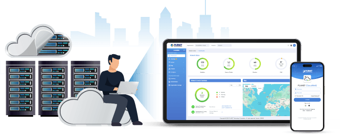 PLANET CloudNMS App — CloudNMS Monitoring & Control App, vista 4