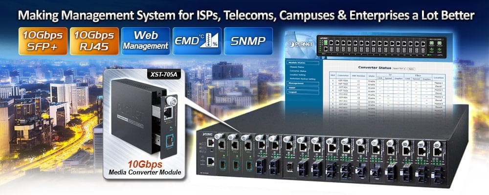 MC-1610MR / MC-1610MR48 — 16-Slot Managed Media Converter Chassis with Redundant Power Supply System, vista 7