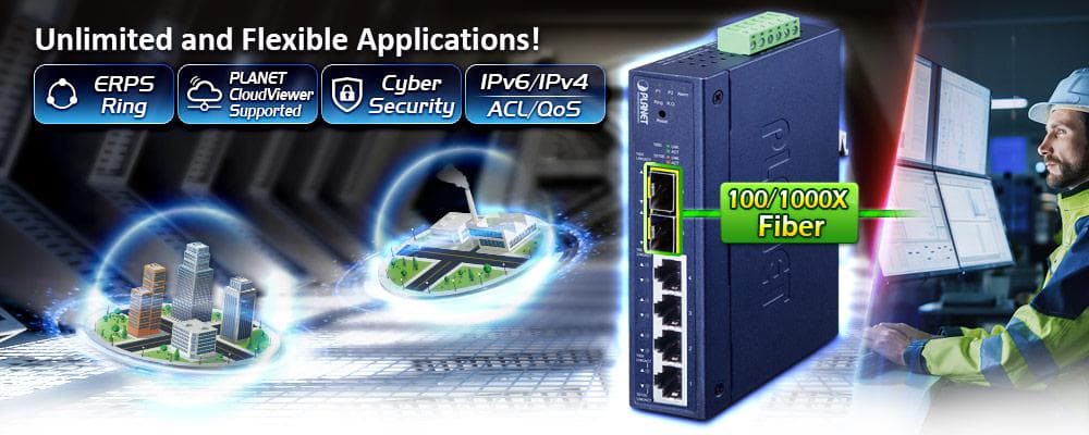 IGS-4215-4T2S — Industrial L2/L4 4-Port 10/100/1000T + 2-Port 100/1000X SFP Managed Switch, vista 4