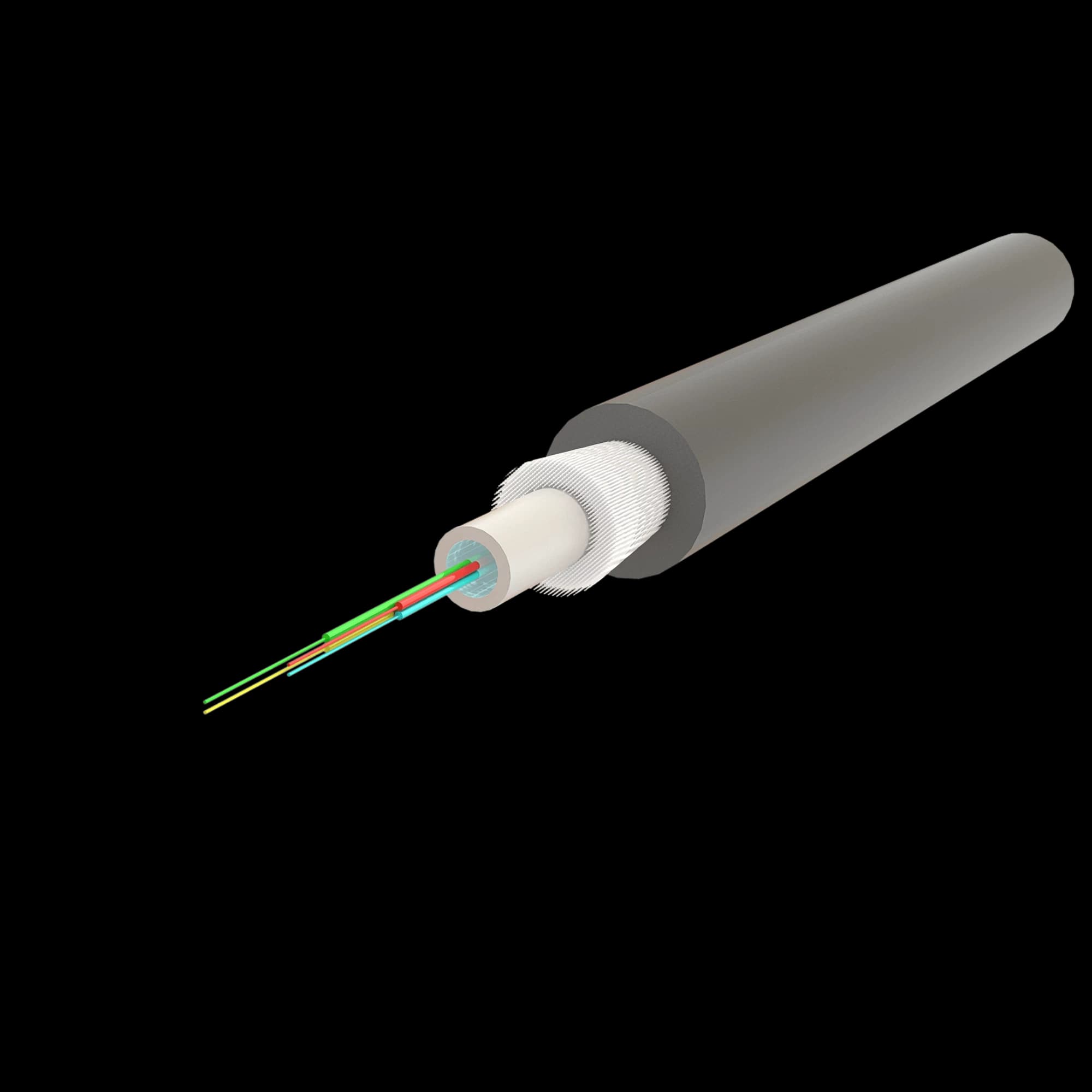 Central Loose Tube Fiber Optic Cable | Gel-Filled | U-D1Q(ZN-GY)BH | Up to 24F | 1000 meters, vista 5