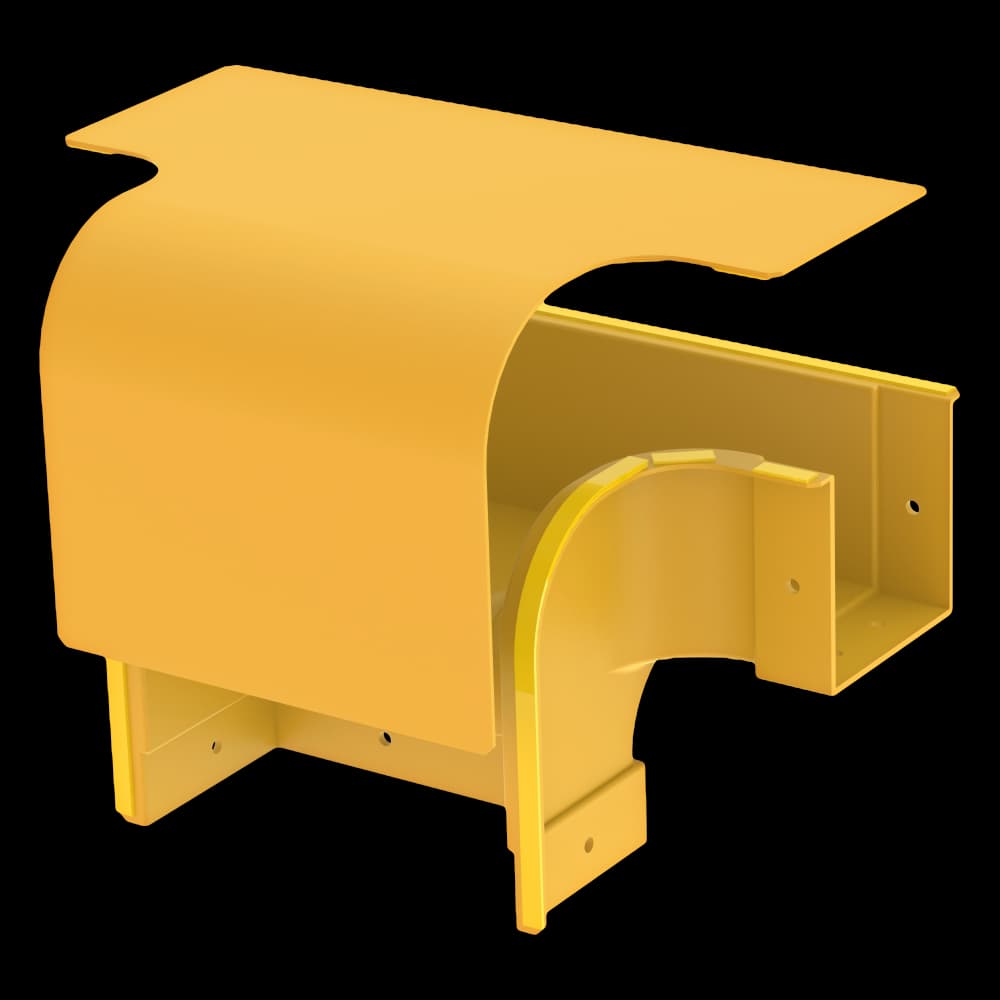 Raceways | Vertical Offset Drop 1020 | W/ Cover, vista 3
