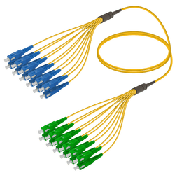 SC/UPC-SC/APC | 12 Fibers Fanout | Single Mode G657.A2 | 3.0/1.8mm, vista 2