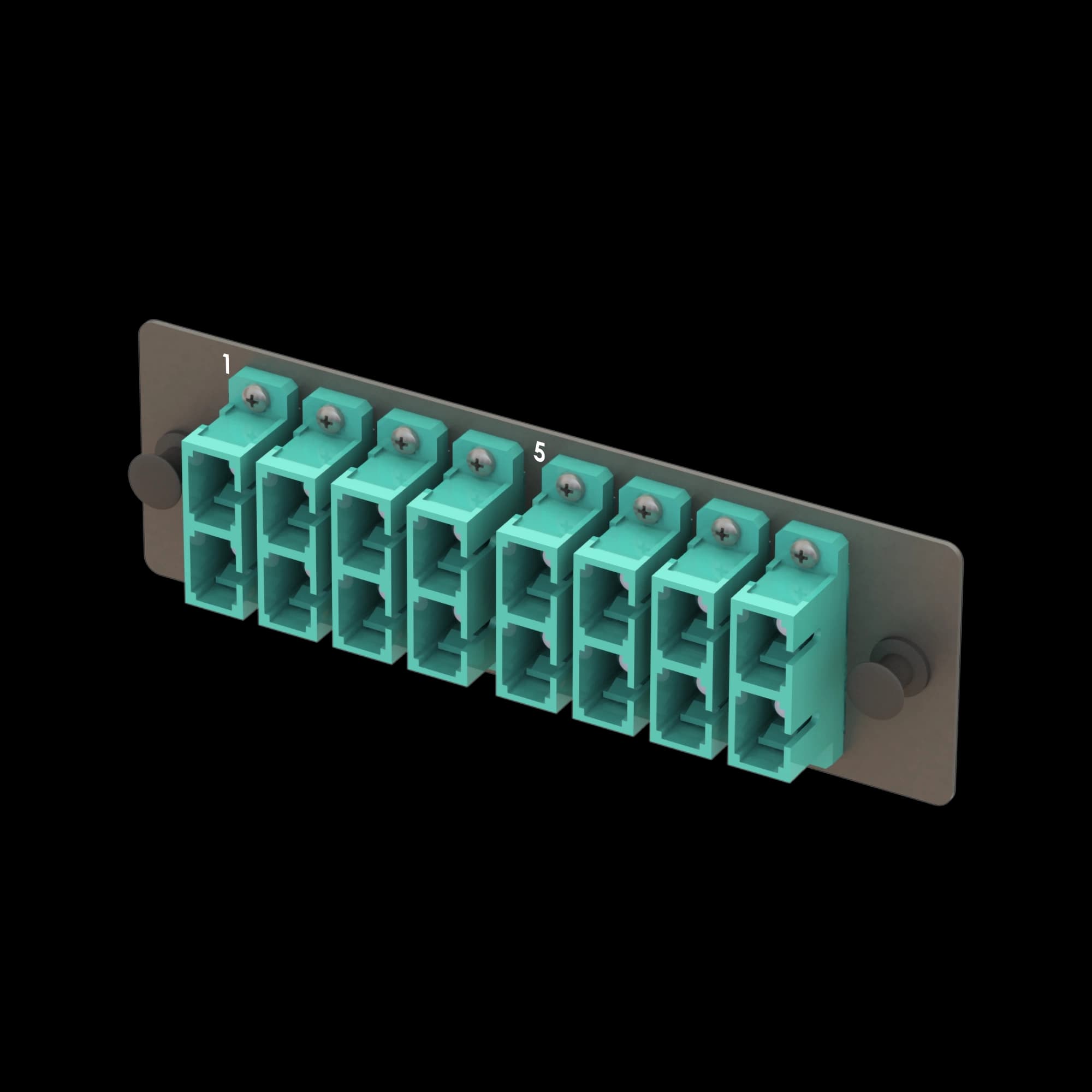 Bright Series | Mechanical Sliding | 8 SC Duplex Module | BM08, vista 4