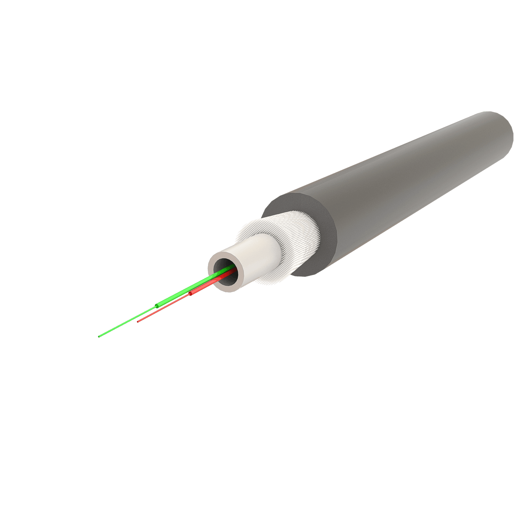 Central Loose Tube Fiber Optic Cable | Gel-Free | U-BQ(ZN-GY)BH | CPR:B2ca | Up to 24F | 1000 meters, vista 4