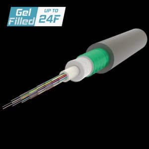 Steel-Armoured Central Loose Tube Fiber Optic Cable | Gel-Filled | U-DQ(ZN-GY)(SR)H | Up to 24F | 2000 meters, vista 2