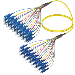 SC/UPC-LC/UPC | 24 Fibers Fanout | Single Mode G657.A2 | 3.0/0.9mm, vista 2