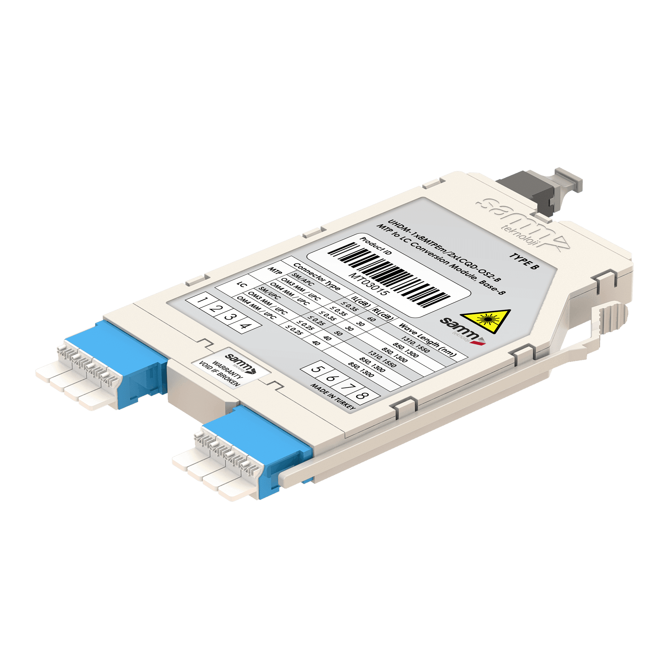 G-Connect | UHD MTP-LC Conversion Module | OS2| Base-8, vista 3
