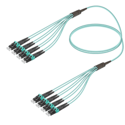 LC/UPC-LC/UPC | 8 Fibers Fanout | Multi Mode G651.OM3 | 3.0/1.8mm, vista 2