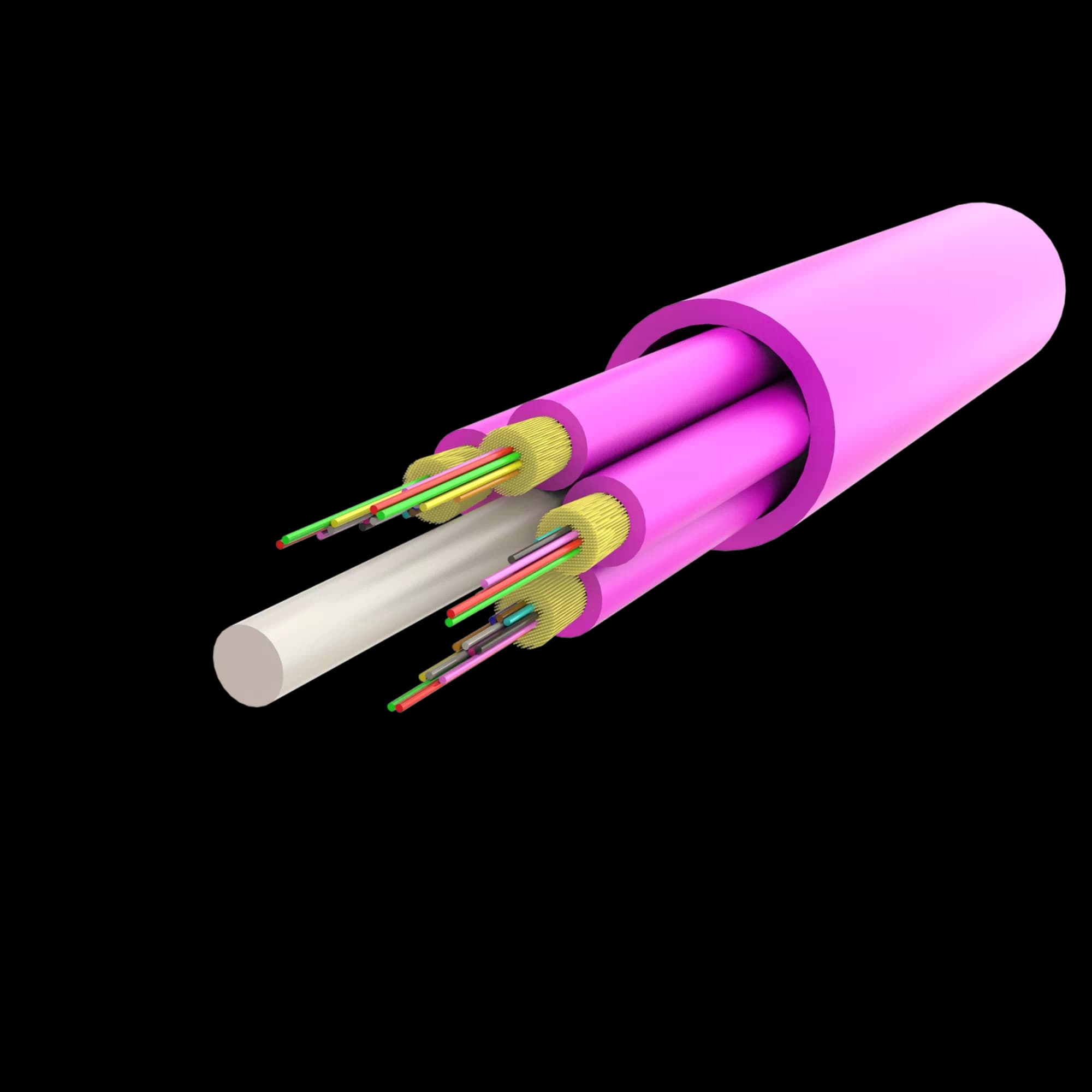 Multi-Fiber Breakout Cable | IT-B3H up to 96 Fibers | 1000 meters, vista 4