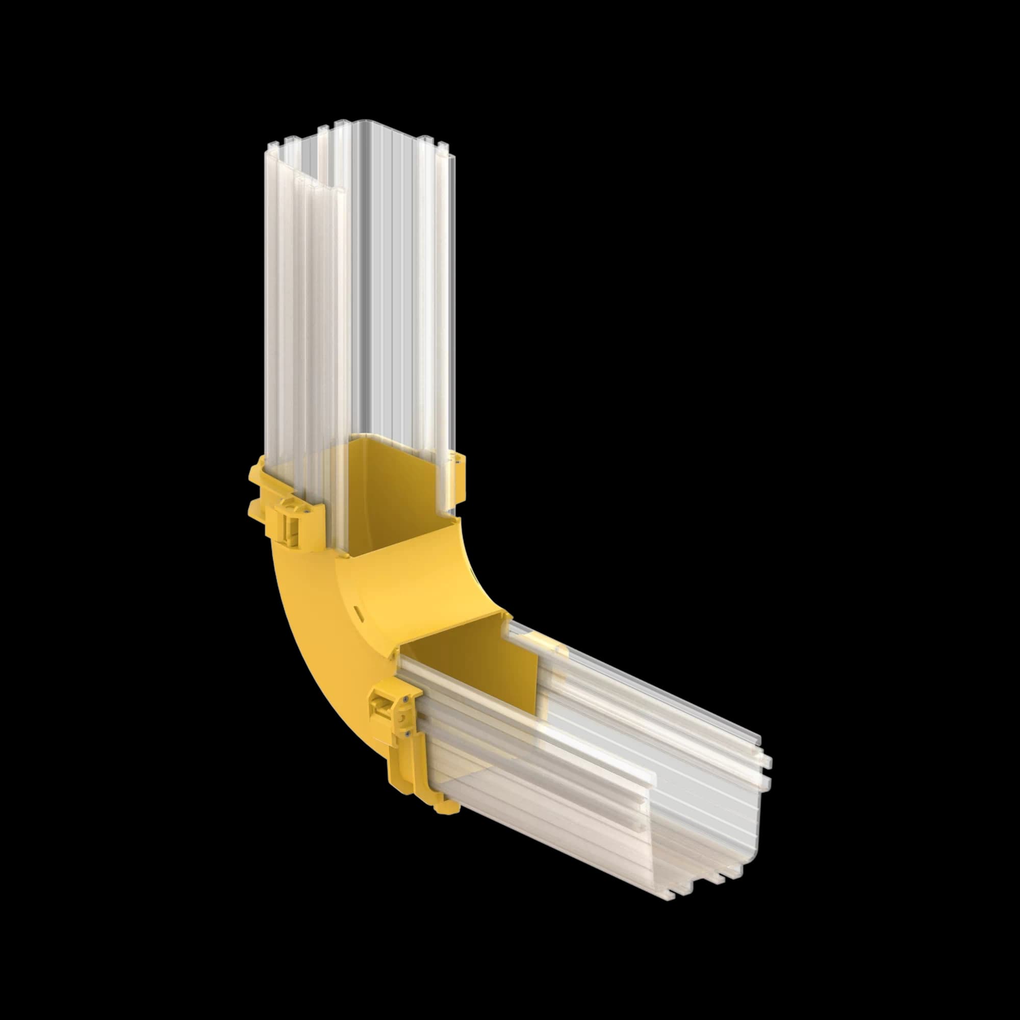 FDS_100mm 90˚ Vertical Inside Elbow Body, vista 3