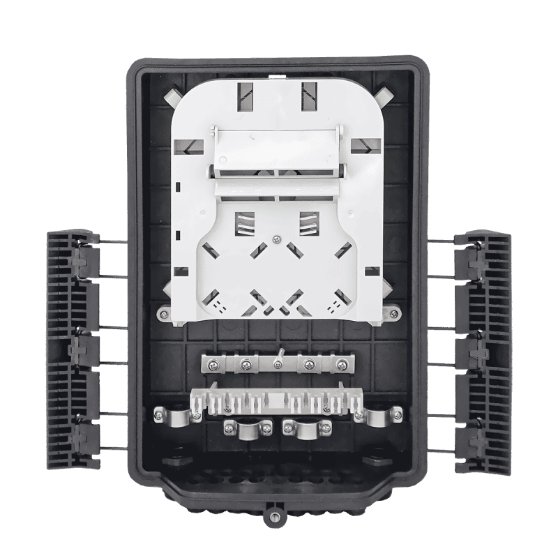 Outdoor Termination Box | 1 Tray 24 Fibers 16 Ports 16 PLC | 362217, vista 2