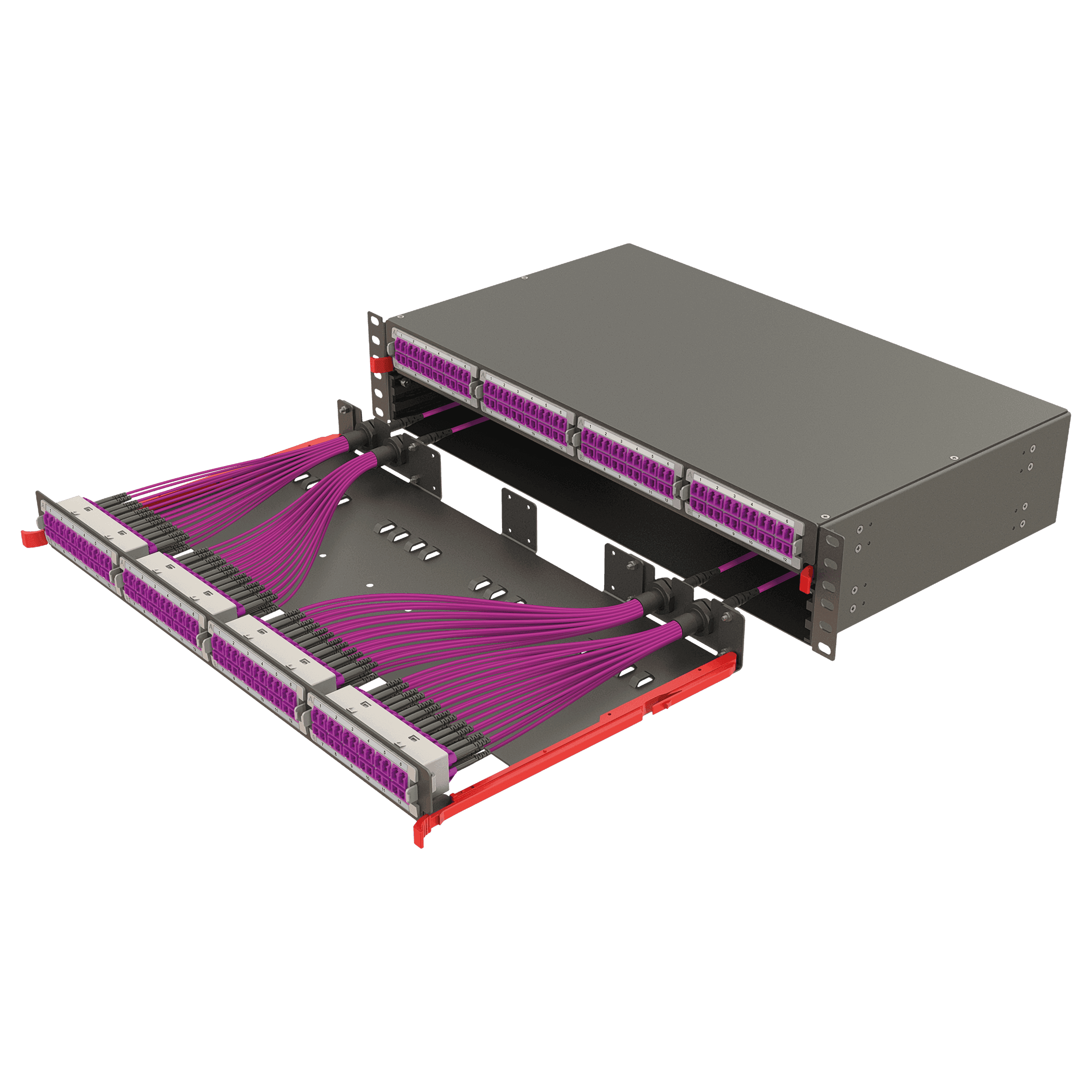Modular High Density Panel | 2U 8 Slots, vista 3
