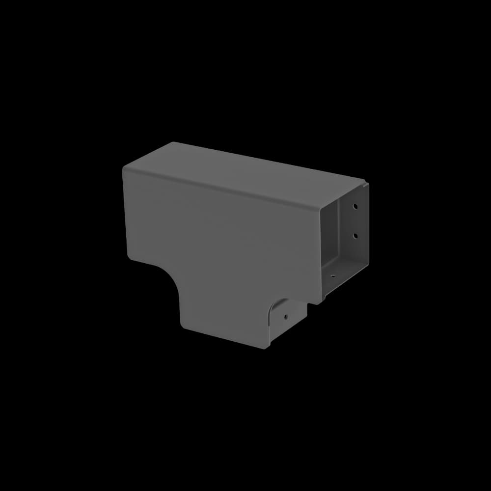 Raceways | Side Open Vertical Drop 100mm | W/ Cover, vista 2
