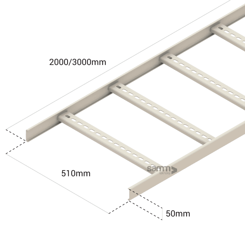 Cable Pathways | Cable Ladder 510mm, vista 2