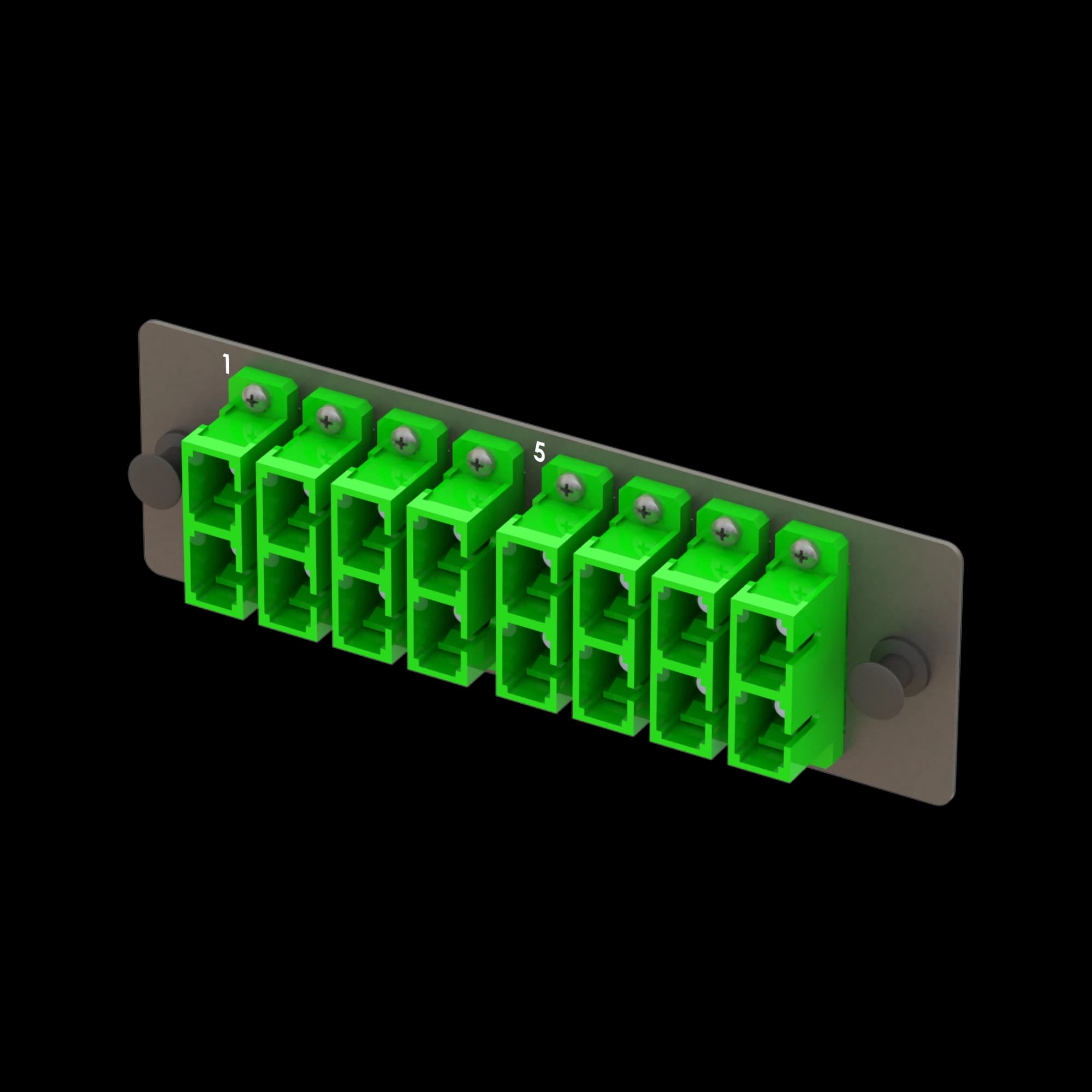 Bright Series | Mechanical Sliding | 8 SC Duplex Module | BM08, vista 2