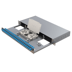 Aluminium 1U Patch Panel | 24 E2000 Simplex, vista 2