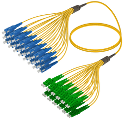 SC/UPC-LC/APC | 24 Fibers Fanout | Single Mode G657.A2 | 3.0/1.8mm, vista 2