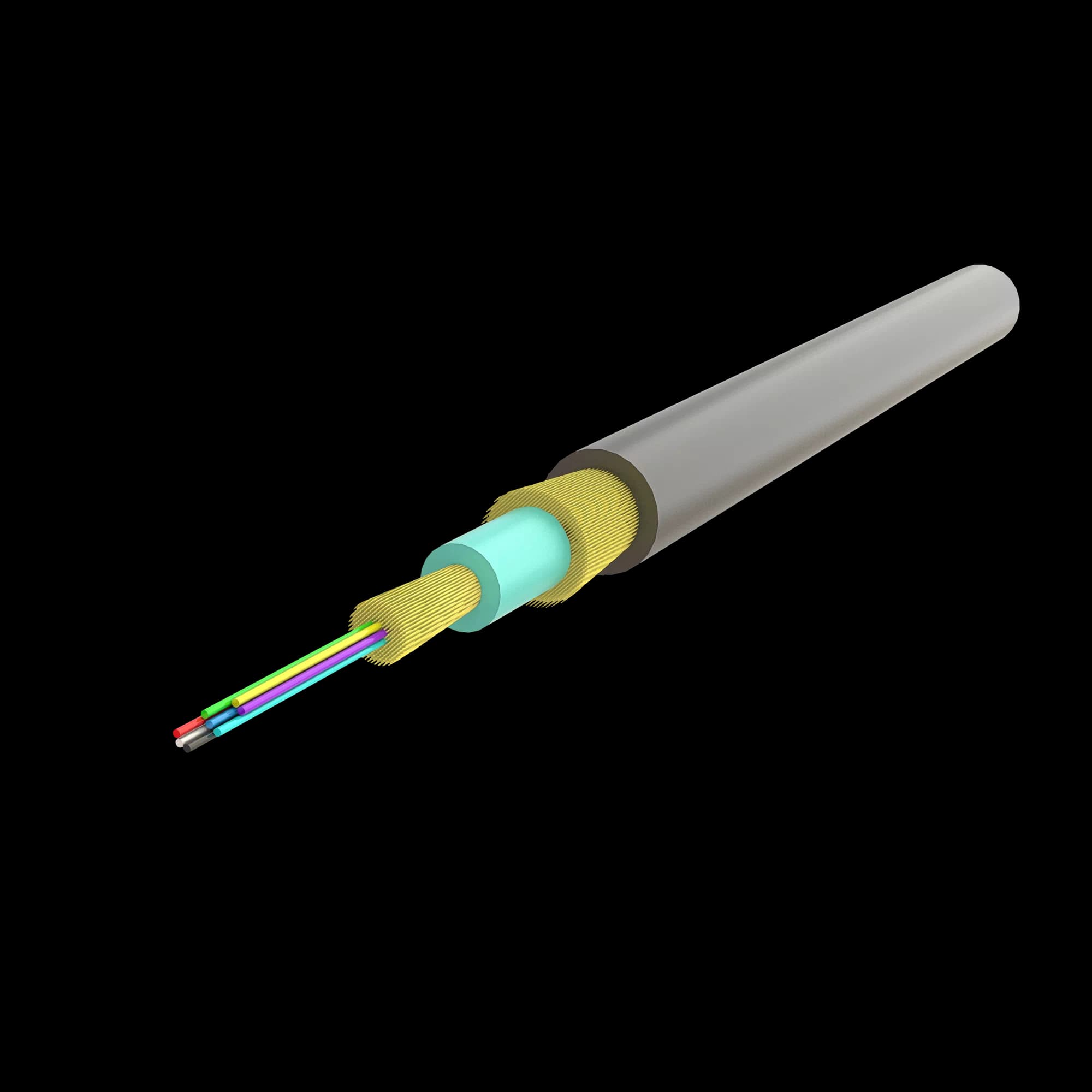 Ruggedized Distribution Cable 4.8mm | U-B3Q(ZN-AY)H 1x8 | 1000 meters, vista 3