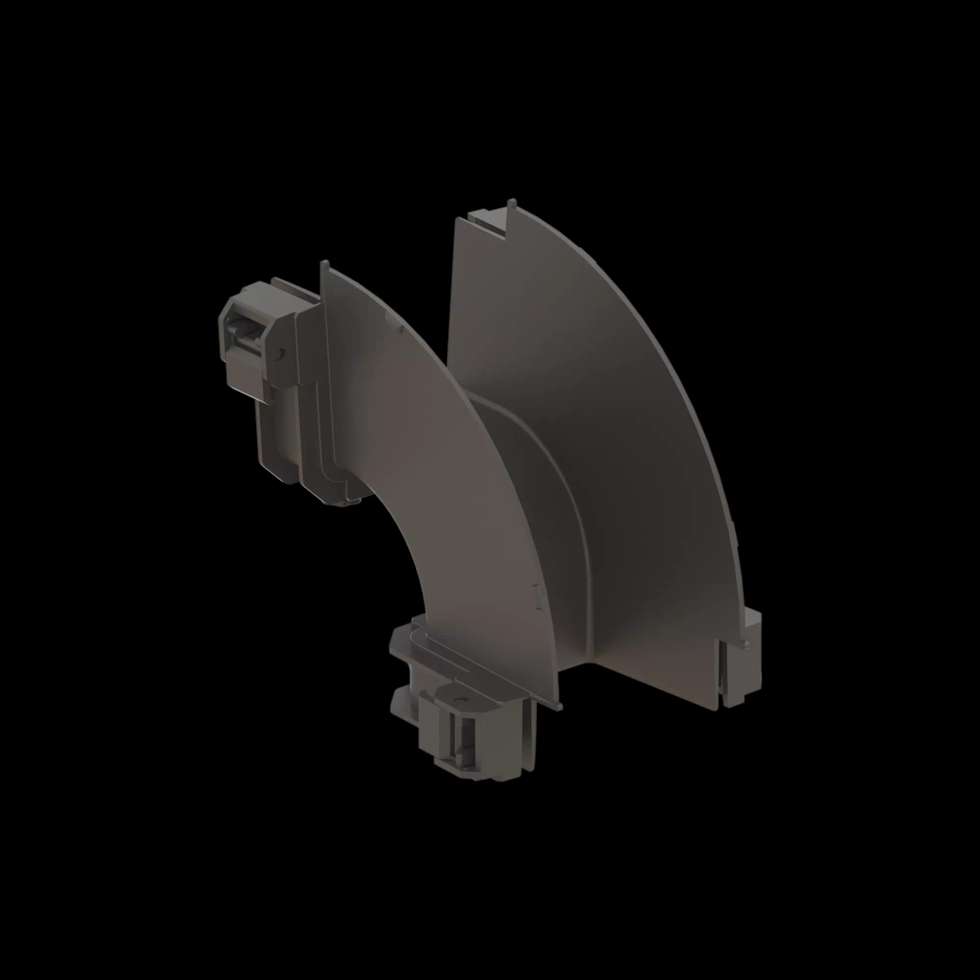 FDS_100mm 90˚ Vertical Outside Elbow Body, vista 2