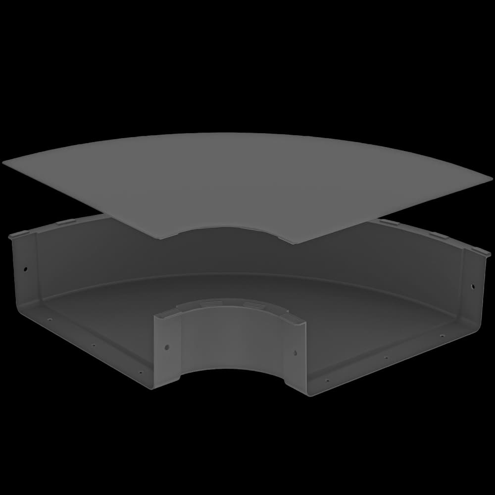 Raceways | Horizontal Elbow | W/ Cover 300mm, vista 4