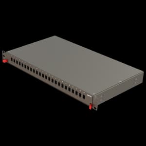 Bright Series | Rail Sliding | 24 Holes | FP07 | Empty Patch Panel, vista 3