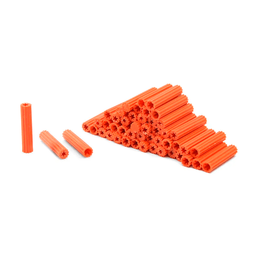 TS-FIBER | TARUGO DE PVC DE 3/8 NARANJA