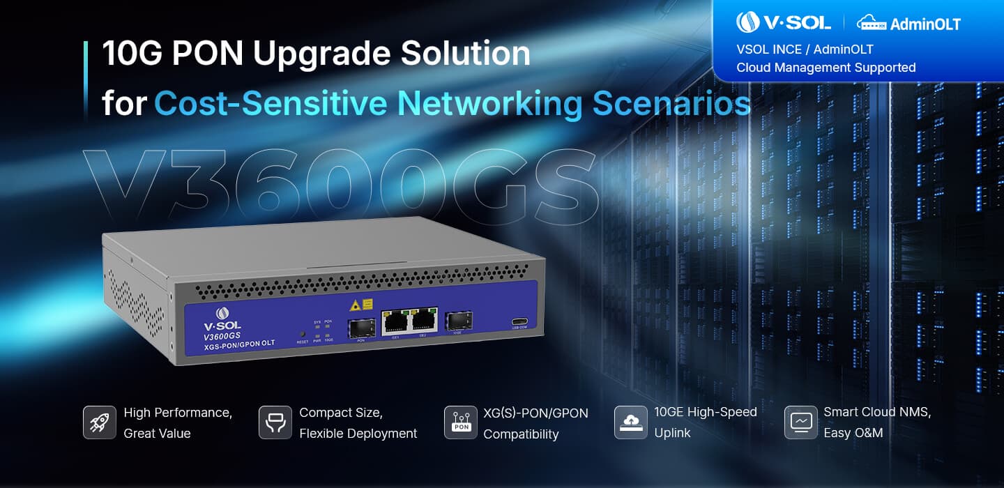 V3600GS — Single Combo PON OLT, vista 7