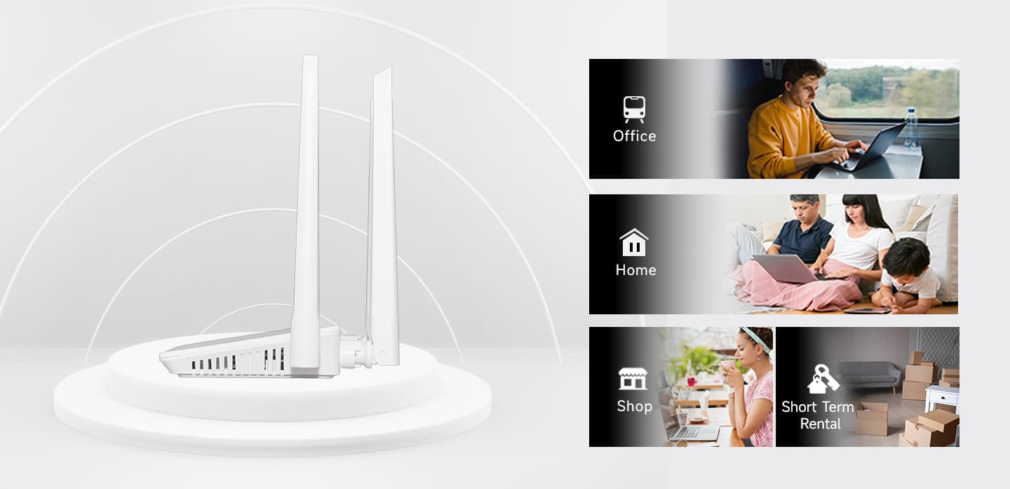 XMC1845 — Compact LTE CAT4 CPE, vista 7