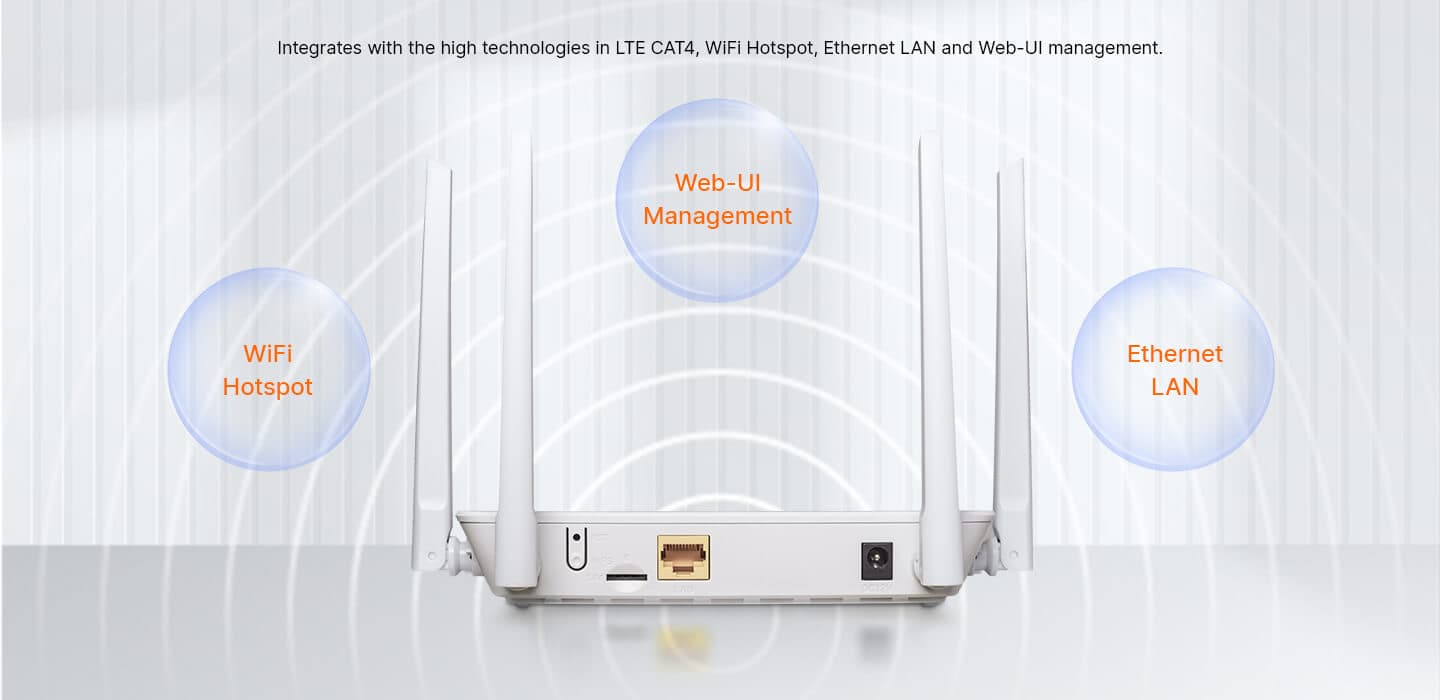 XMC1841E — Cost-effective LTE CAT4 CPE, vista 9