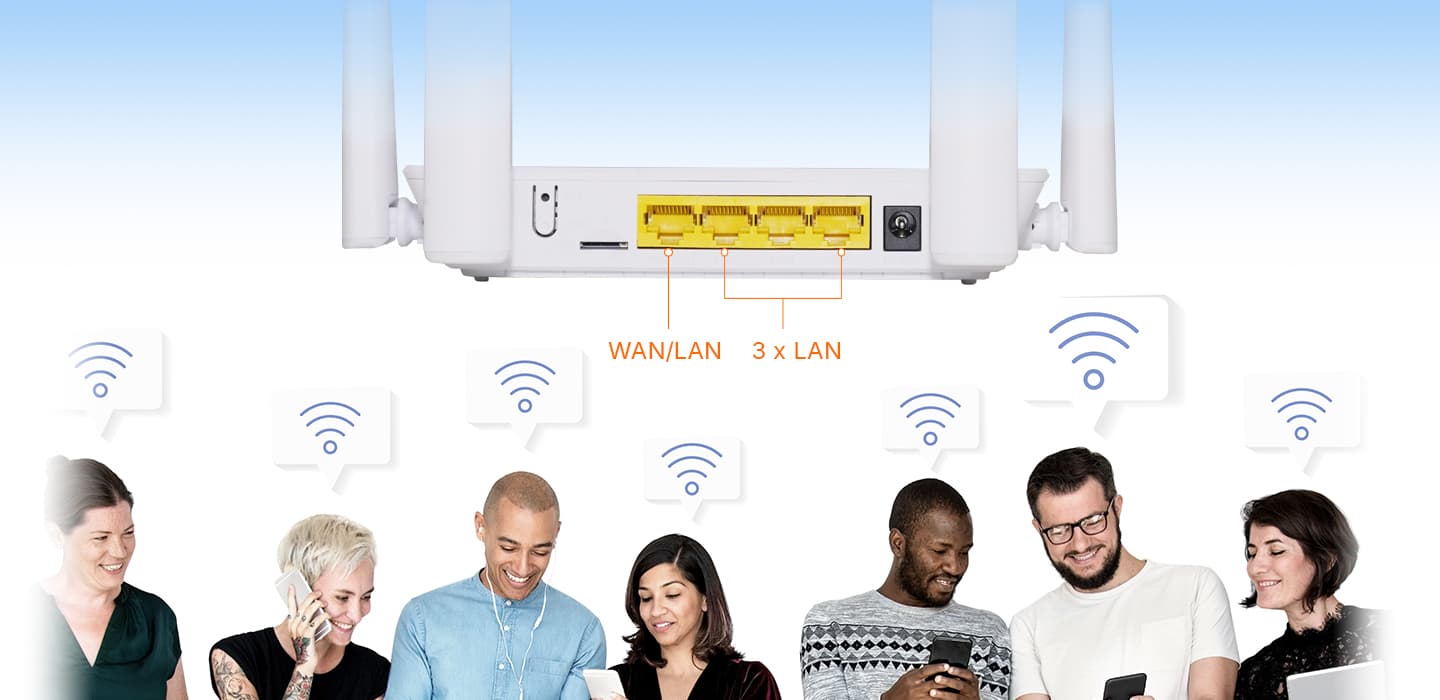 XMC1843 — 4LAN Ports LTE CAT4 CPE, vista 7