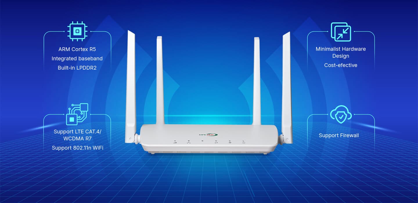 XMC1841E — Cost-effective LTE CAT4 CPE, vista 7